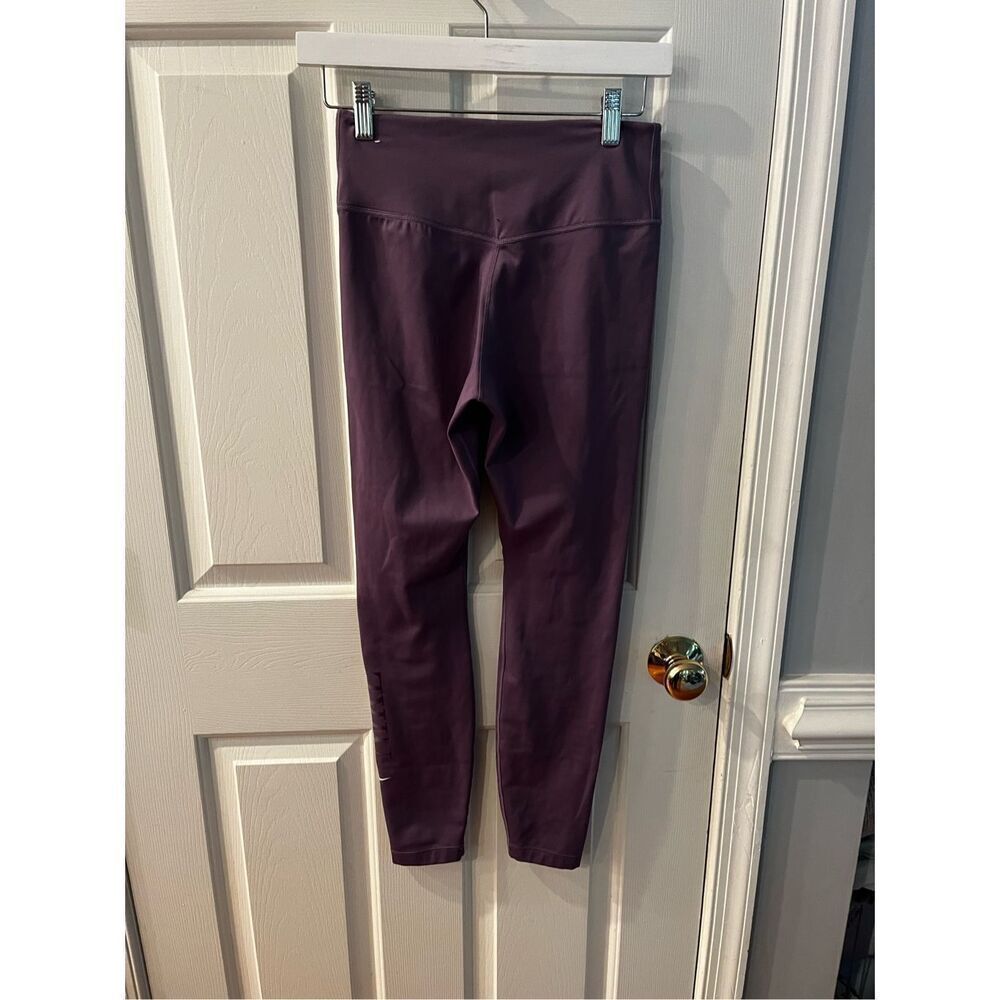 Nike Dri-Fit One Mid-Rise Side Graphic Leggings in Amethyst Smoke sz S EUC - Picture 6 of 8